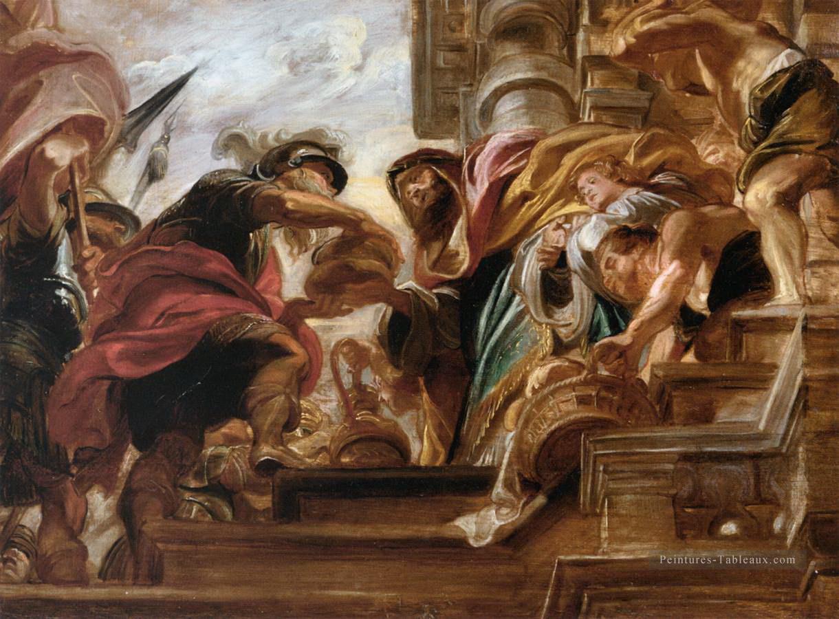 la rencontre d’Abraham et Melchisédek 1621 Peter Paul Rubens Peintures à l'huile